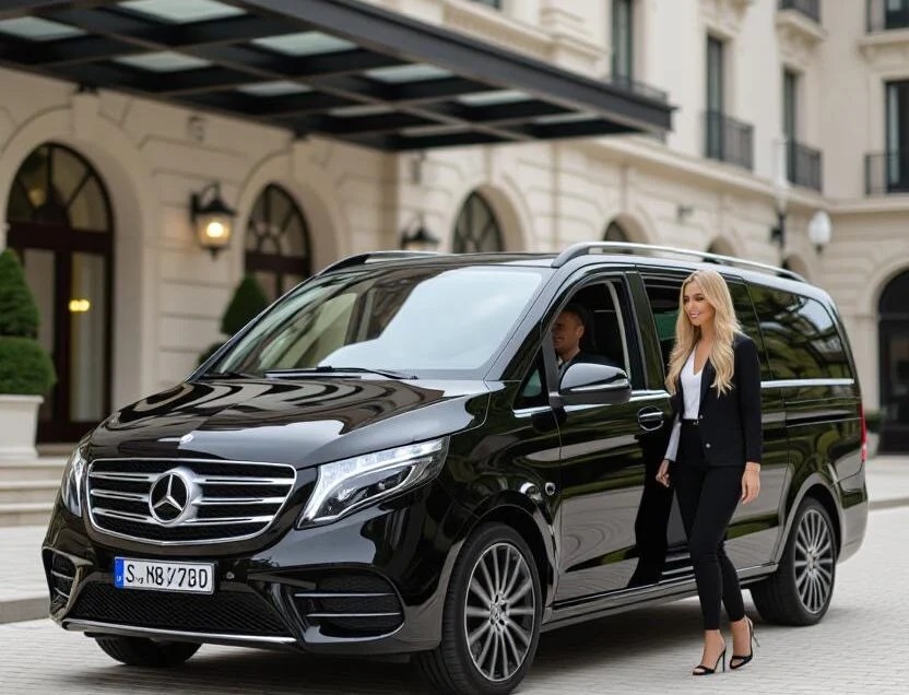 Luxury vehicle, Arrábida views and premium service highlights